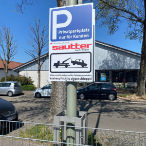 Parkplatzschild Privat Parken Verboten